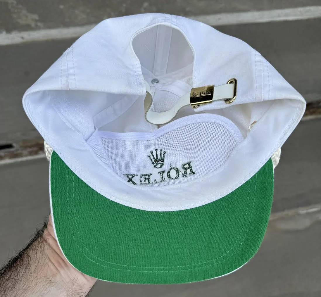 ぽかり様　90s ROLEX アイボリーグリーンキャップ Vintage Rolex White / Green Hat — RootsBK